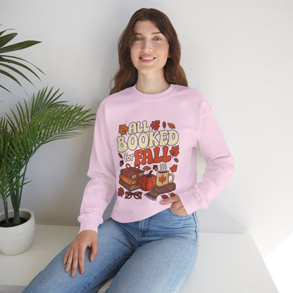 All Booked for Fall Rundhals-Sweatshirt