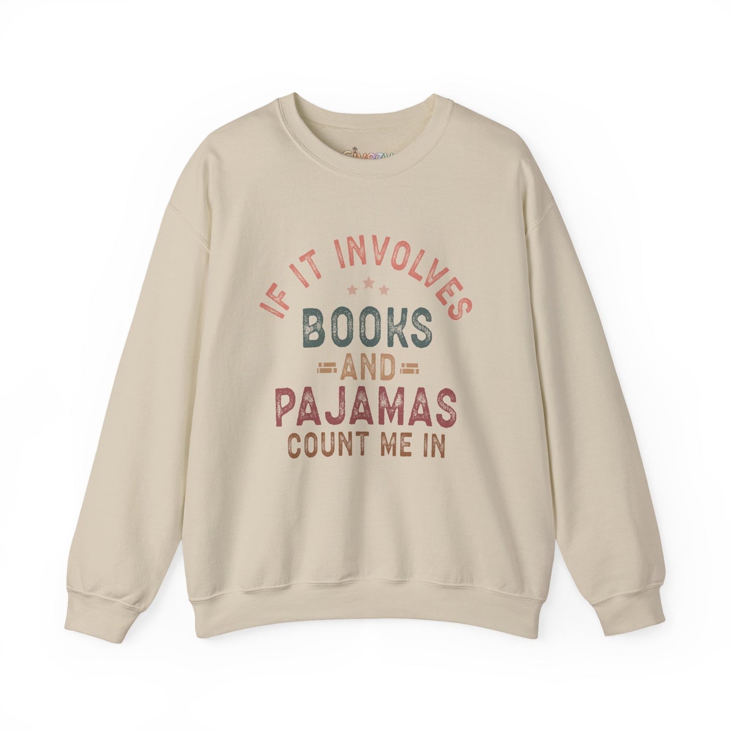 Wenn es um Bücher und Pyjamas geht Rundhals-Sweatshirt