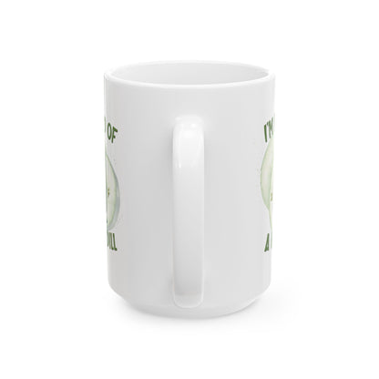 Ich bin 'ne große Nummer – Weiße Tasse (325 ml/444 ml)