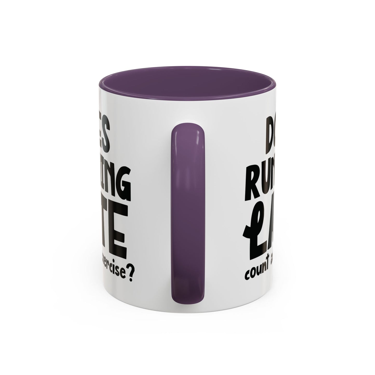 Zählt Zuspätkommen als Sport? - Zweifarbige Tasse (325 ml/443 ml)