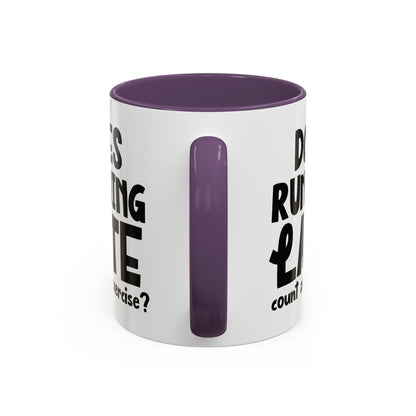 Zählt Zuspätkommen als Sport? - Zweifarbige Tasse (325 ml/443 ml)