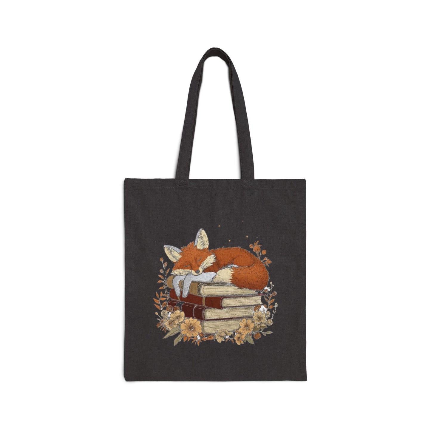 Fox & Books - Canvas Tote Bag (2 Colors)