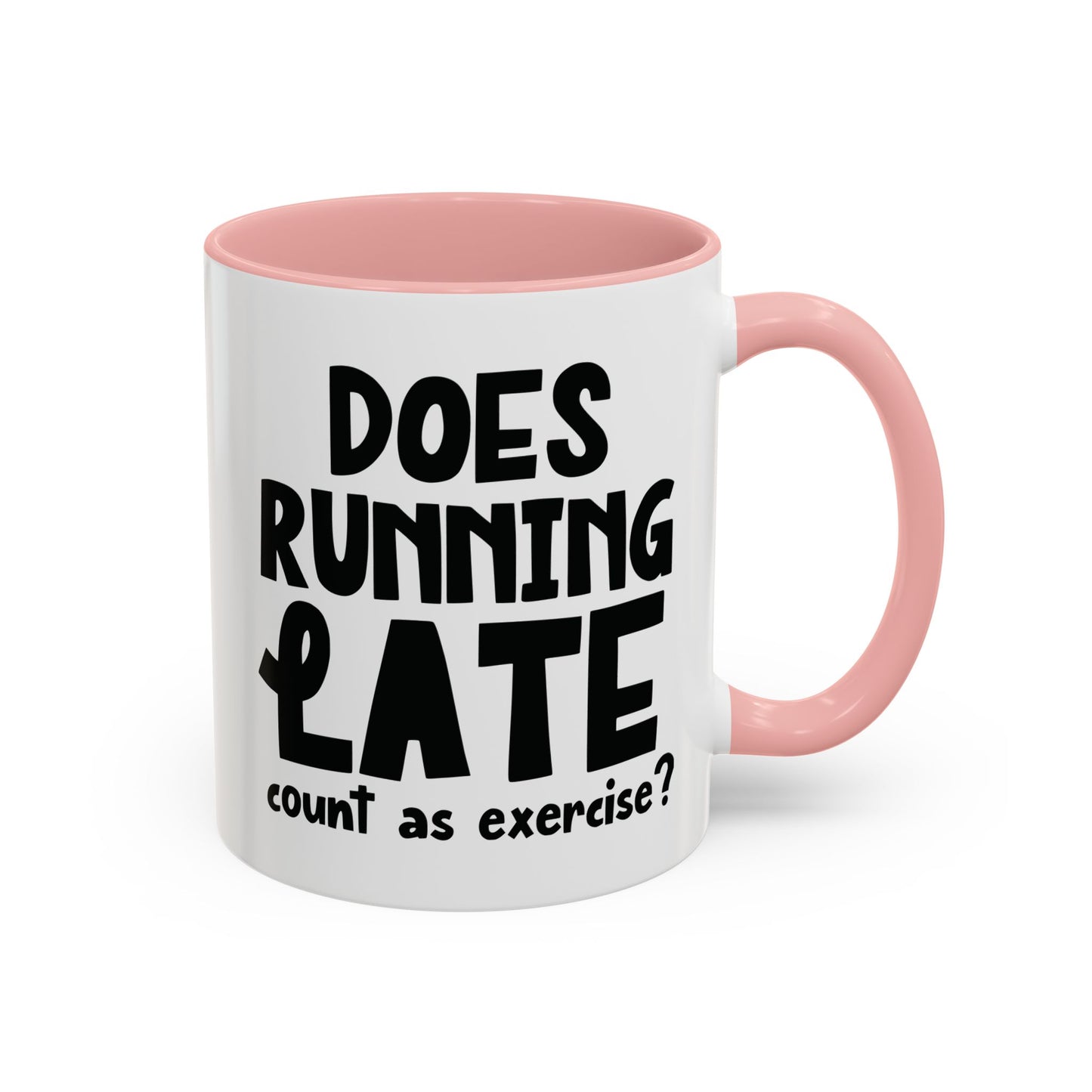 Zählt Zuspätkommen als Sport? - Zweifarbige Tasse (325 ml/443 ml)