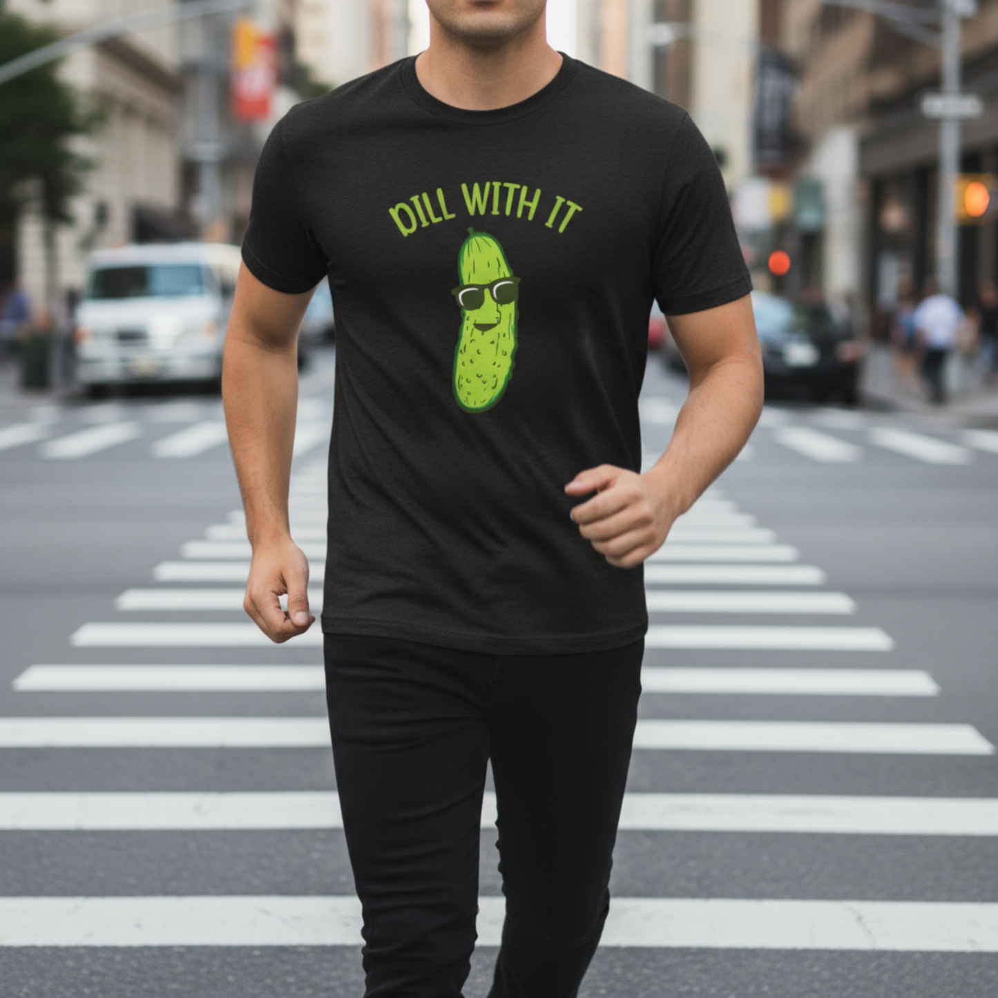 Dill With It Pickle Unisex Graphic T-Shirt
