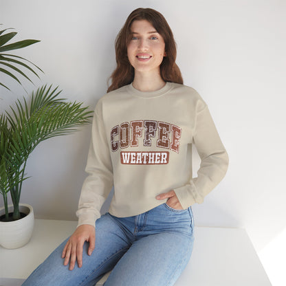 Kaffee-Wetter Unisex Rundhals-Sweatshirt