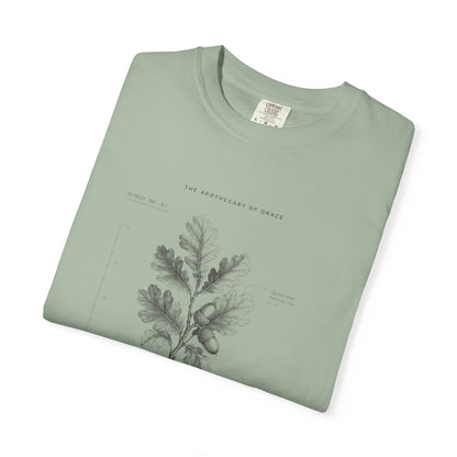 Strength - Vintage Botanical Scripture Unisex T-Shirt, Isaiah 40:31 Bible Verse Tee, Christian Gift for Caregivers, Editorial Faith Apparel