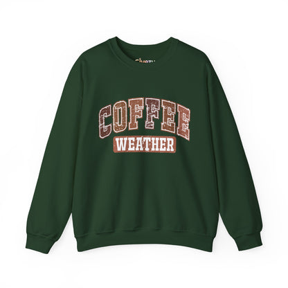 Kaffee-Wetter Unisex Rundhals-Sweatshirt