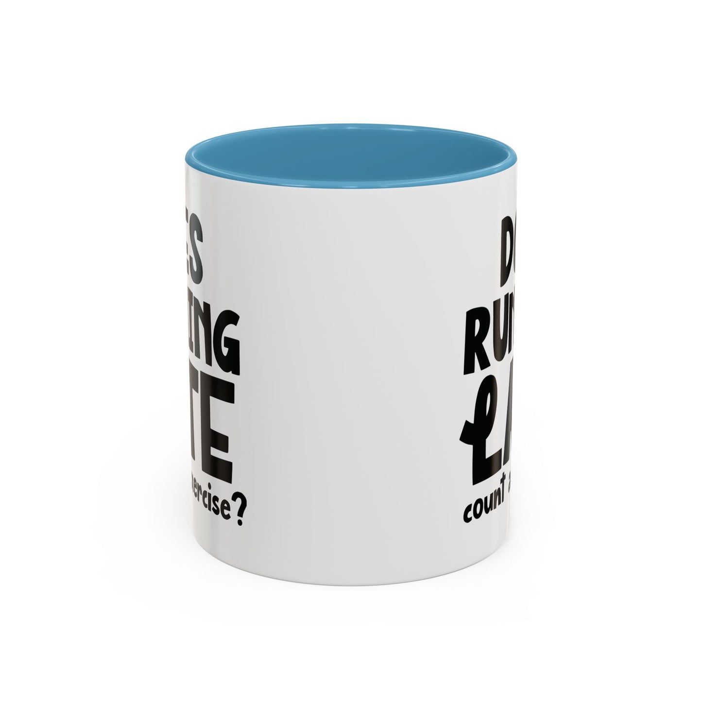 Zählt Zuspätkommen als Sport? - Zweifarbige Tasse (325 ml/443 ml)