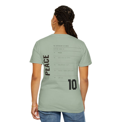 Peace - Personalized Number Scripture Unisex T-Shirt, Philippians 4:6-7 Bible Verse Tee, Christian Gift for Anxiety, Modern Streetwear Faith