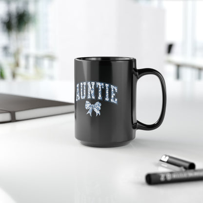 Tante Chinoiserie-Schleife – Schwarze Tasse (325 ml/443 ml)