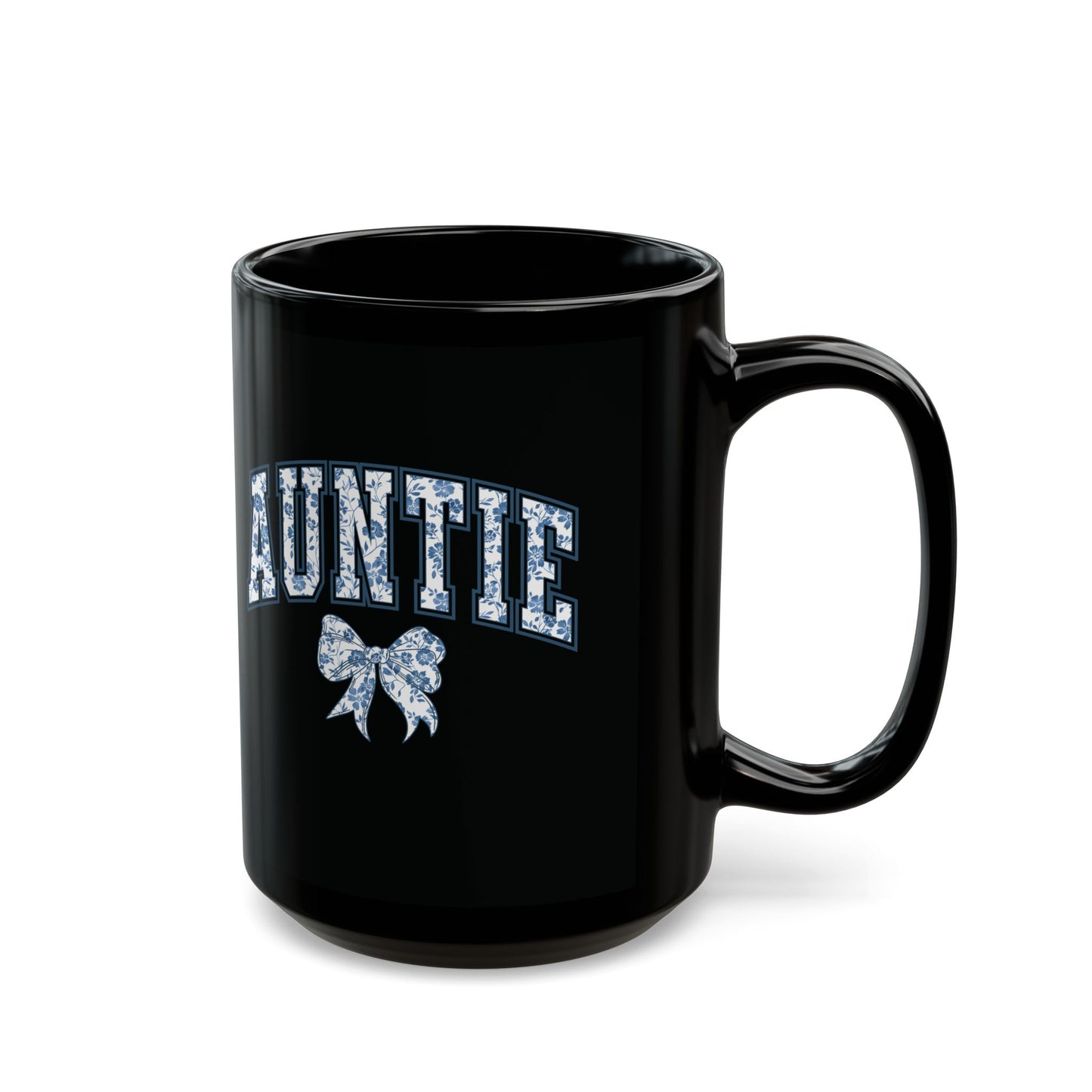 Tante Chinoiserie-Schleife – Schwarze Tasse (325 ml/443 ml)