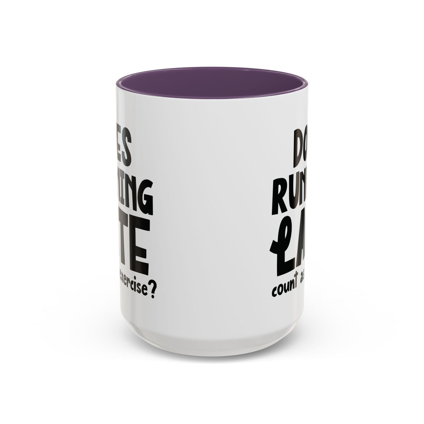 Zählt Zuspätkommen als Sport? - Zweifarbige Tasse (325 ml/443 ml)