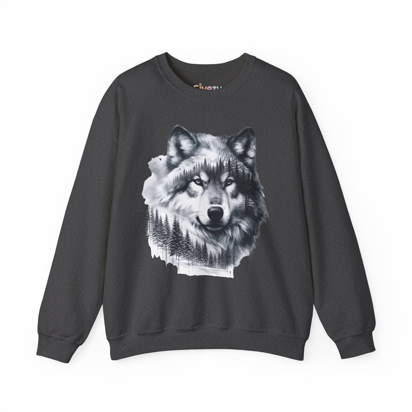 Forest Wolf Unisex Rundhals-Sweatshirt