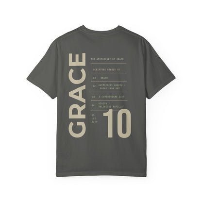 Grace - Personalized Number Scripture Unisex T-Shirt, 2 Corinthians 12:9 Bible Verse Tee, Christian Gift for Recovery, Modern Streetwear Faith