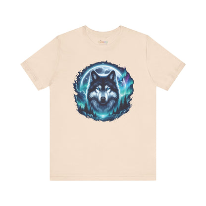 Northern Wolf Glow Unisex Grafik-T-Shirt
