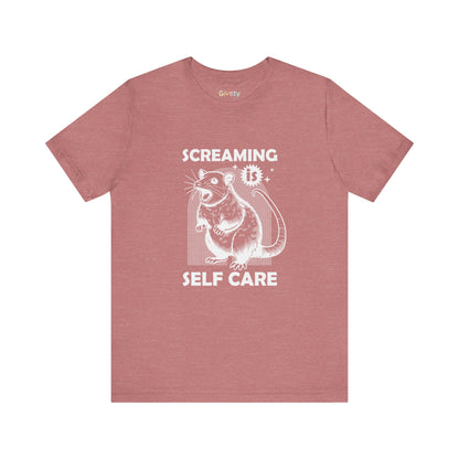 Schreien ist Selbstfürsorge – Unisex-Grafik-T-Shirt