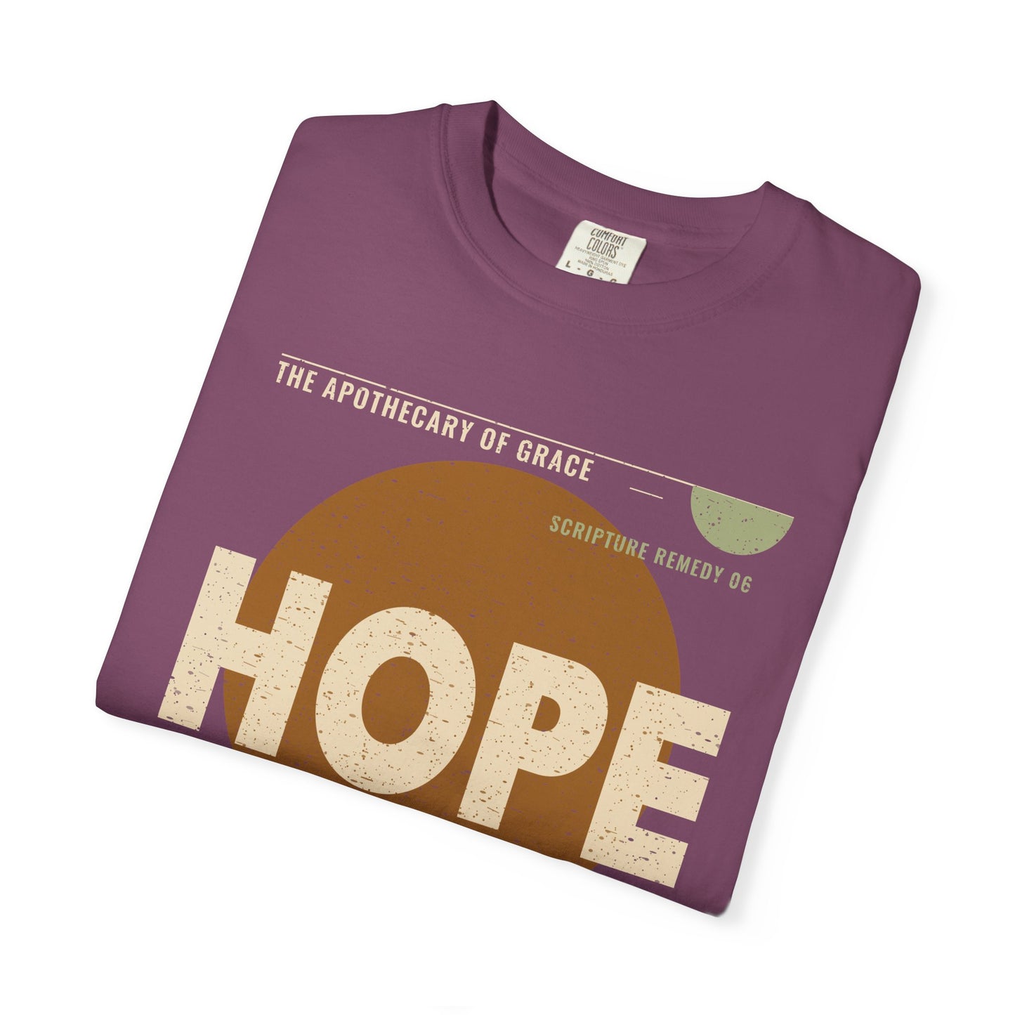 Hope - Retro Mid-Century Scripture Unisex T-Shirt, Romans 15:13 Bible Verse Tee, Christian Gift for Long Waits, Modern Graphic Faith Apparel
