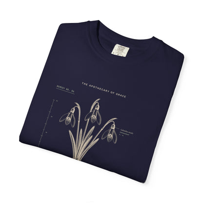 Hope - Vintage Botanical Scripture Unisex T-Shirt, Romans 15:13 Bible Verse Tee, Christian Gift for Long Waits, Editorial Faith Apparel