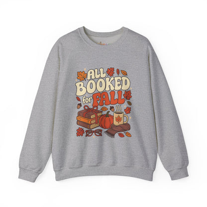 All Booked for Fall Rundhals-Sweatshirt