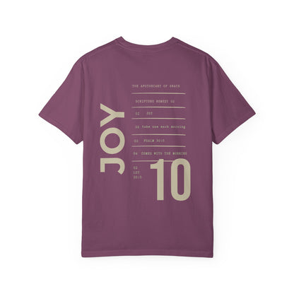 Joy - Personalized Number Scripture Unisex T-Shirt, Psalm 30:5 Bible Verse Tee, Christian Gift for Encouragement, Modern Streetwear Faith