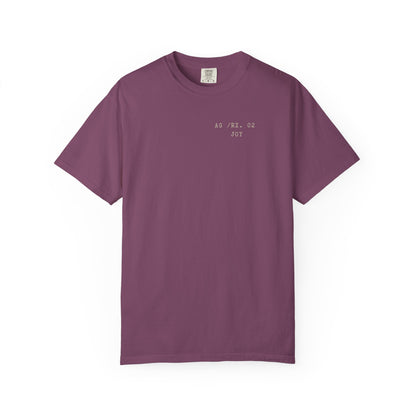Joy - Personalized Number Scripture Unisex T-Shirt, Psalm 30:5 Bible Verse Tee, Christian Gift for Encouragement, Modern Streetwear Faith