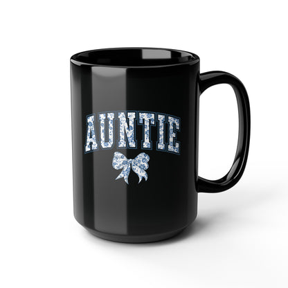 Tante Chinoiserie-Schleife – Schwarze Tasse (325 ml/443 ml)