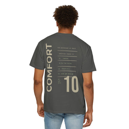 Comfort - Personalized Number Scripture Unisex T-Shirt, Psalm 23:4 Bible Verse Tee, Christian Gift for Grief, Modern Streetwear Faith