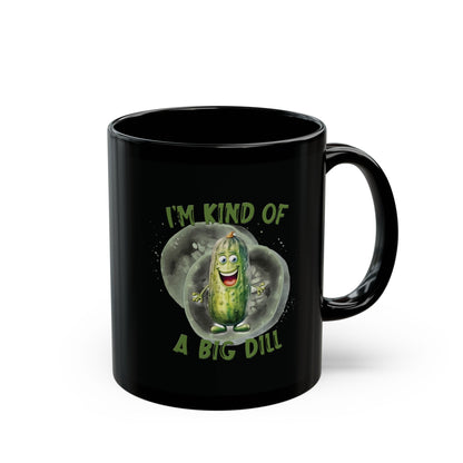 Ich bin irgendwie ein großes Ding – Schwarze Tasse (325ml/444ml)