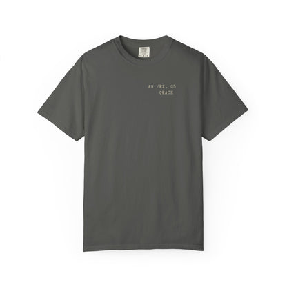 Grace - Personalized Number Scripture Unisex T-Shirt, 2 Corinthians 12:9 Bible Verse Tee, Christian Gift for Recovery, Modern Streetwear Faith
