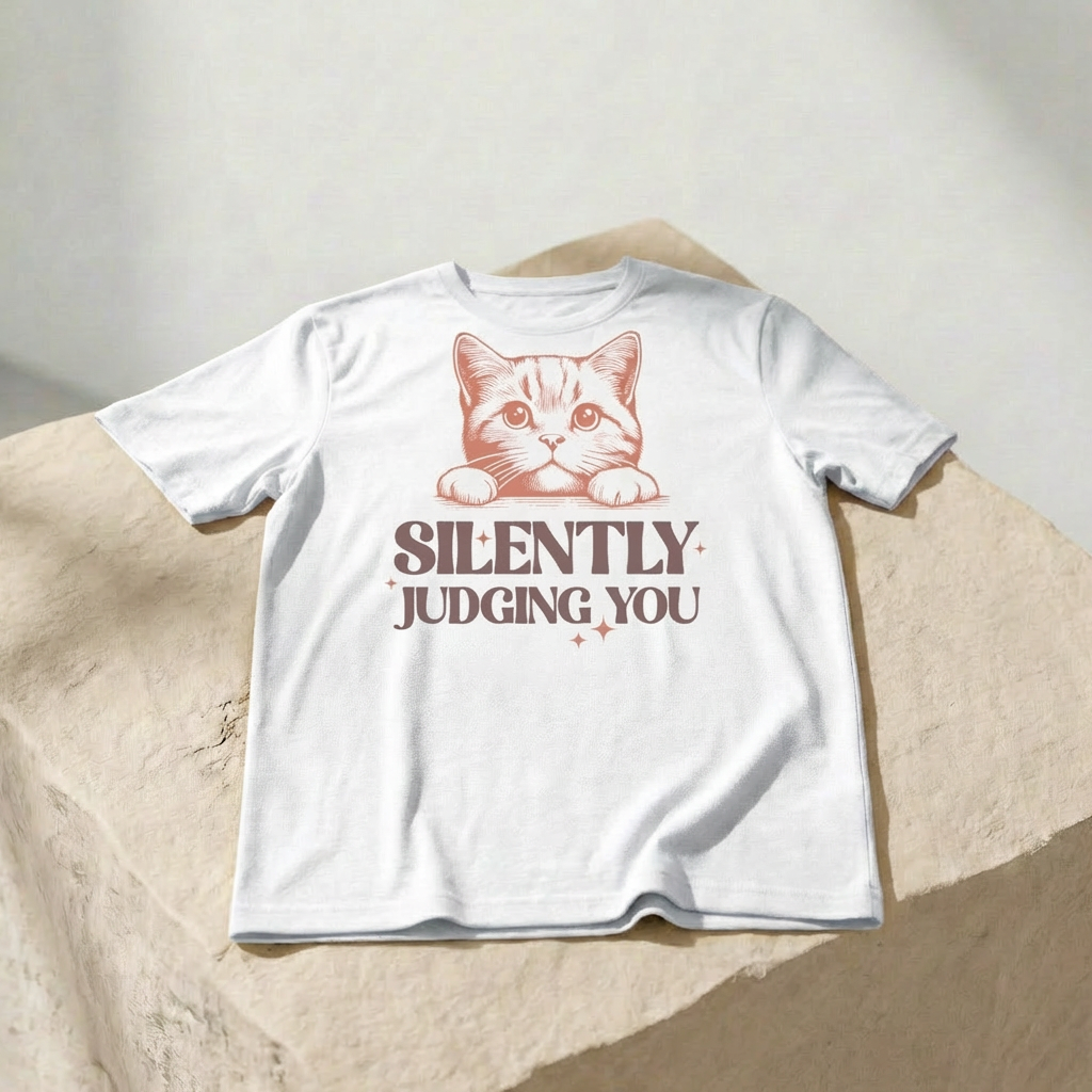Ich Verurteile Dich Lautlos – Unisex T-Shirt mit Grafik