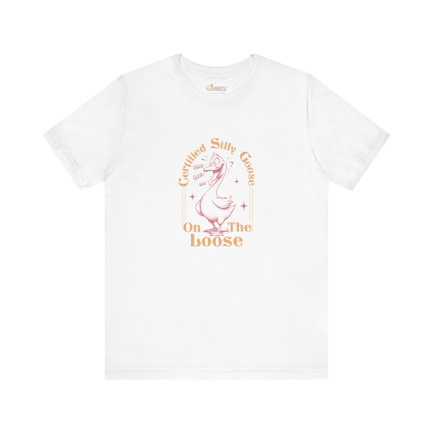 Zertifizierte „Verrückte Gans auf freiem Fuß“ — Unisex-Grafik-T-Shirt