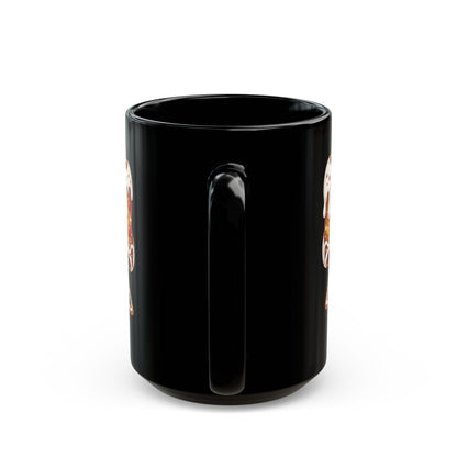 Gingerbread Bow - Black Mug (11oz/15oz)