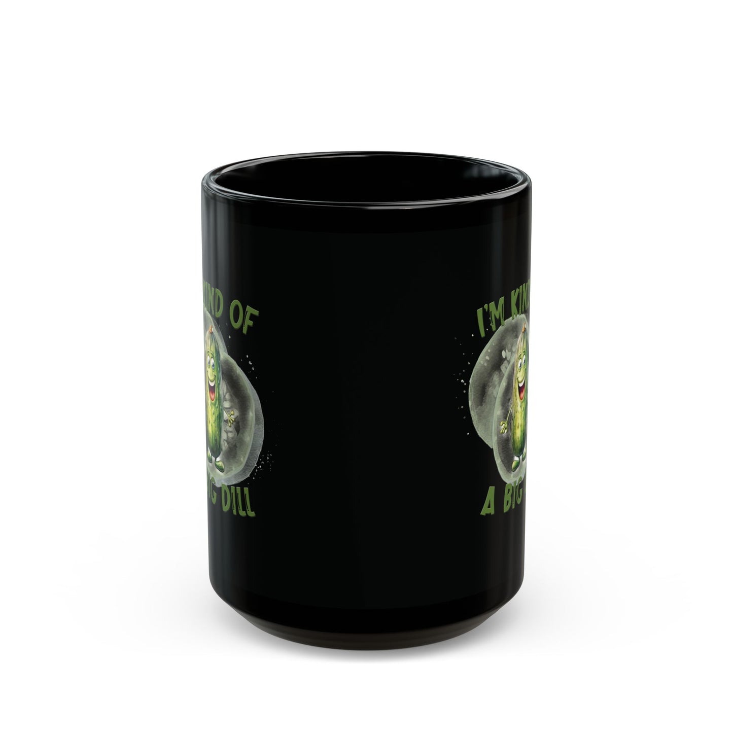 Ich bin irgendwie ein großes Ding – Schwarze Tasse (325ml/444ml)