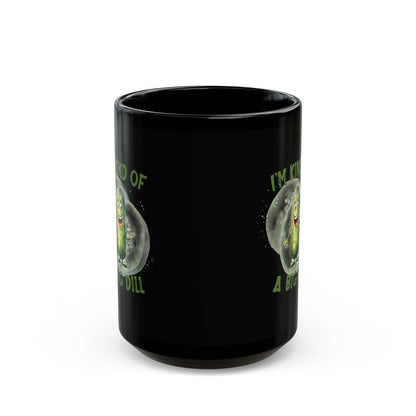 Ich bin irgendwie ein großes Ding – Schwarze Tasse (325ml/444ml)