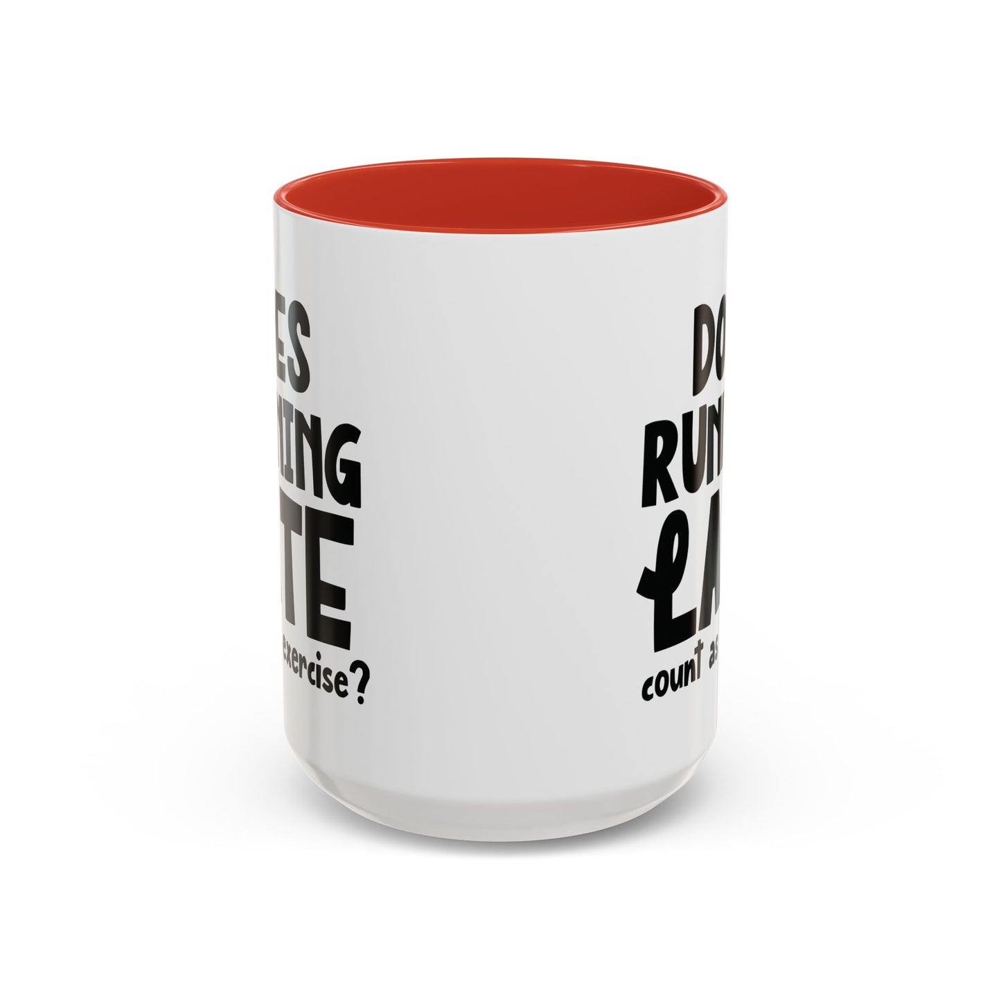 Zählt Zuspätkommen als Sport? - Zweifarbige Tasse (325 ml/443 ml)