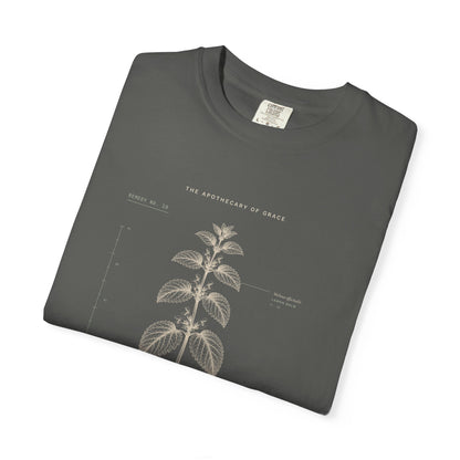 Comfort - Vintage Botanical Scripture Unisex T-Shirt, Psalm 23:4 Bible Verse Tee, Christian Gift for Grief, Editorial Faith Apparel