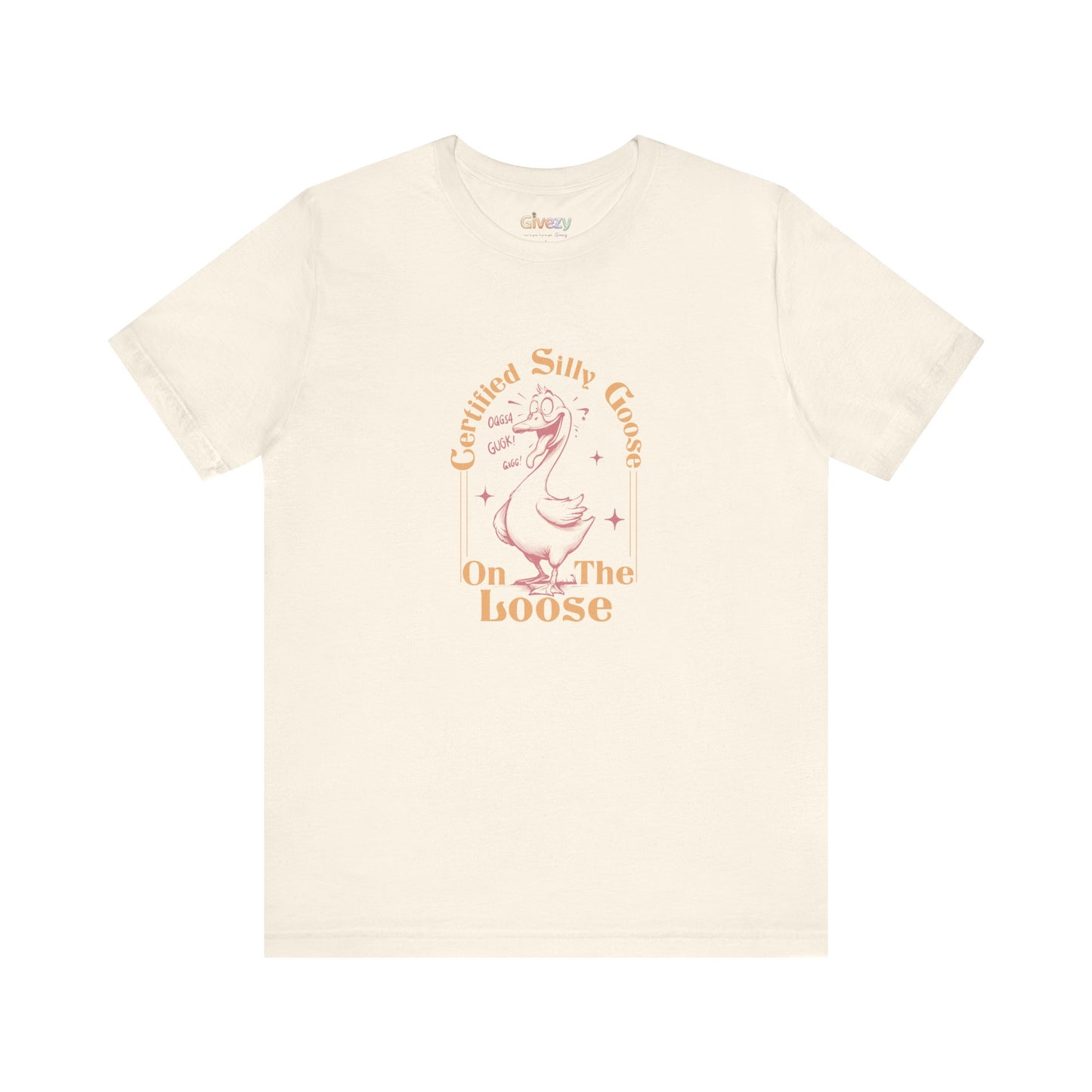 Zertifizierte „Verrückte Gans auf freiem Fuß“ — Unisex-Grafik-T-Shirt