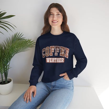 Kaffee-Wetter Unisex Rundhals-Sweatshirt