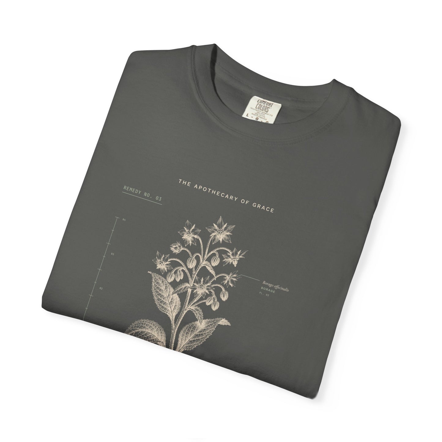 Courage - Vintage Botanical Scripture Unisex T-Shirt, Joshua 1:9 Bible Verse Tee, Christian Gift for Hard Times, Editorial Faith Apparel