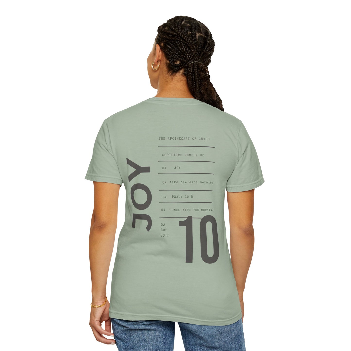 Joy - Personalized Number Scripture Unisex T-Shirt, Psalm 30:5 Bible Verse Tee, Christian Gift for Encouragement, Modern Streetwear Faith