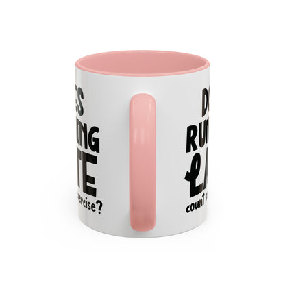 Zählt Zuspätkommen als Sport? - Zweifarbige Tasse (325 ml/443 ml)