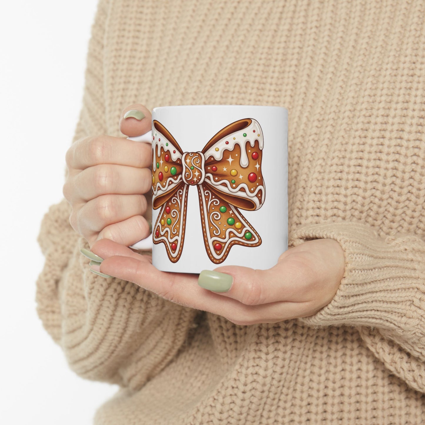 Lebkuchenschleife – Weiße Tasse (325ml/444ml)