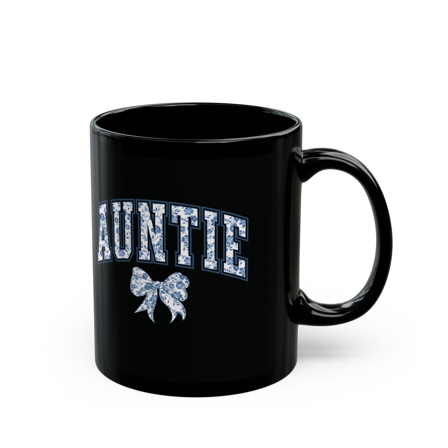 Tante Chinoiserie-Schleife – Schwarze Tasse (325 ml/443 ml)
