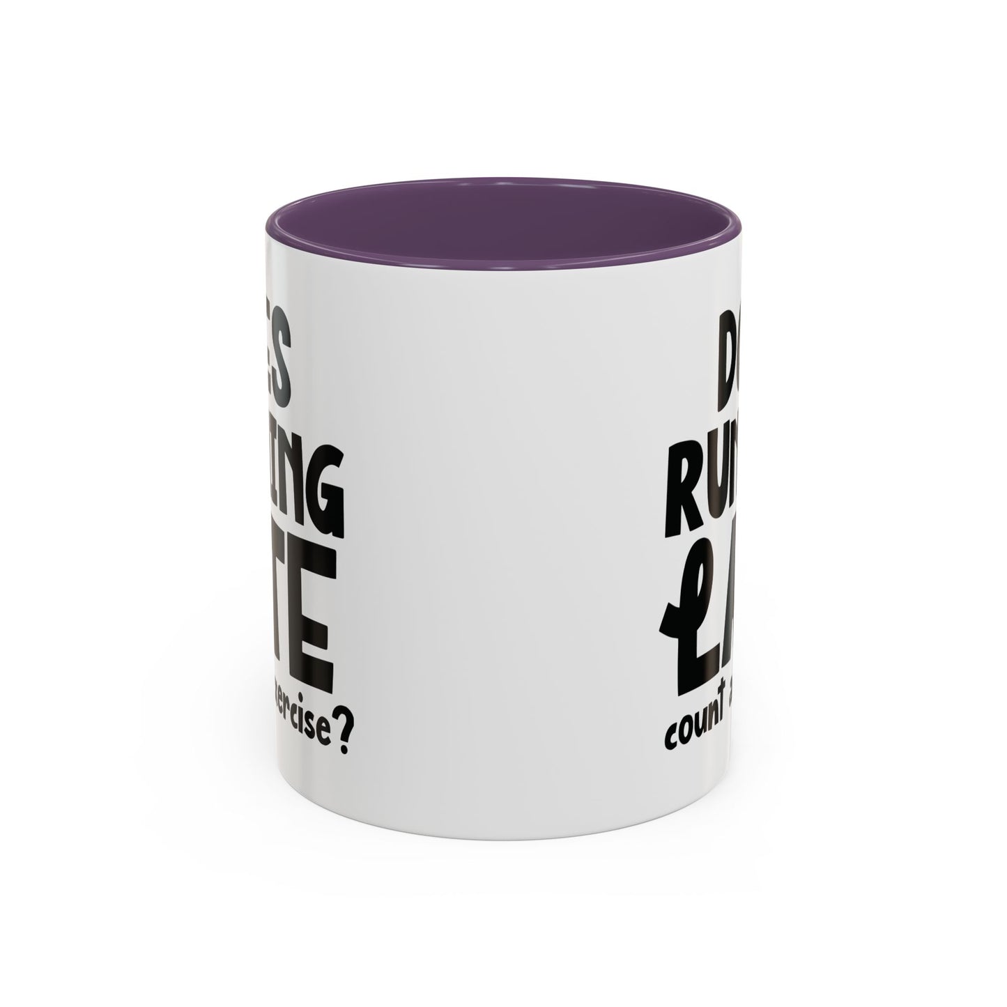 Zählt Zuspätkommen als Sport? - Zweifarbige Tasse (325 ml/443 ml)