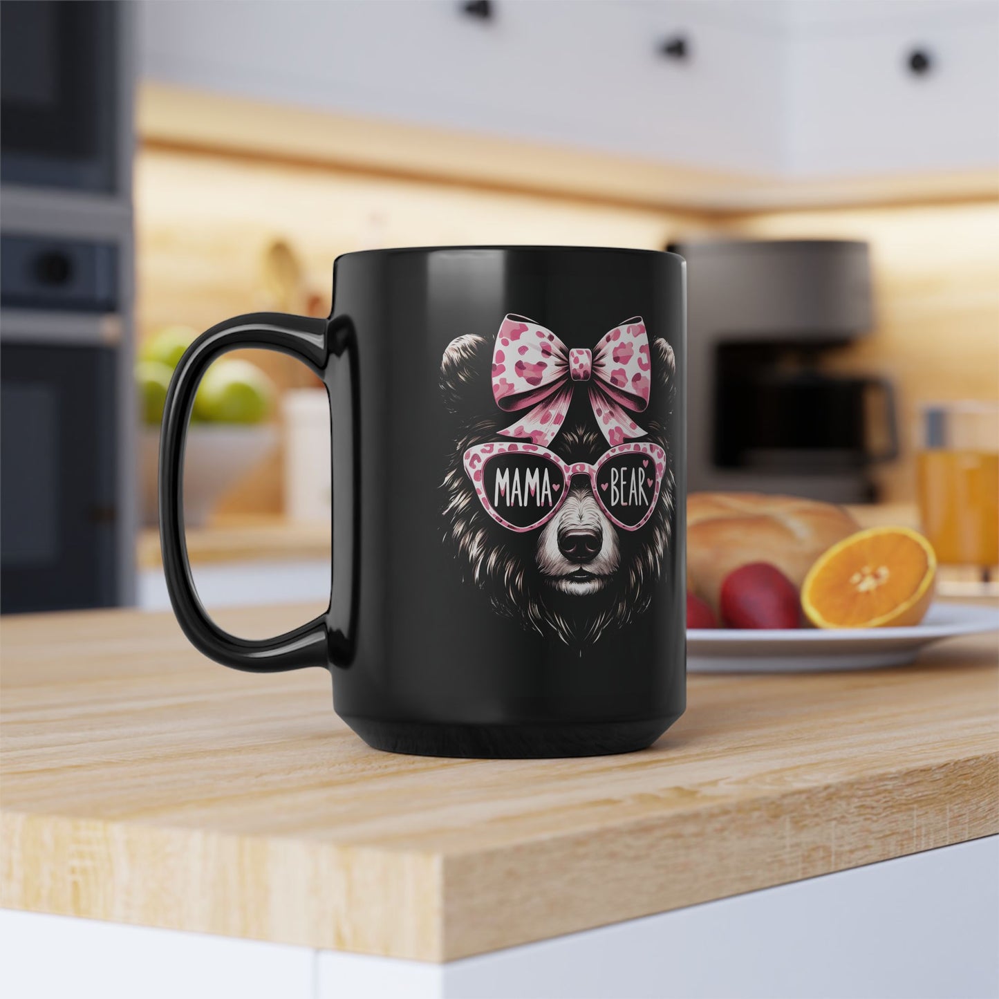 Mama Bear - Schwarze Tasse (325 ml/444 ml)