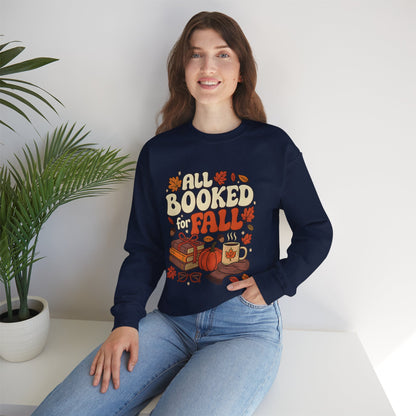 All Booked for Fall Rundhals-Sweatshirt