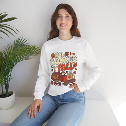 All Booked for Fall Rundhals-Sweatshirt