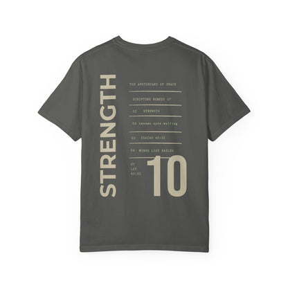Strength - Personalized Number Scripture Unisex T-Shirt, Isaiah 40:31 Bible Verse Tee, Christian Gift for Caregivers, Modern Streetwear Faith