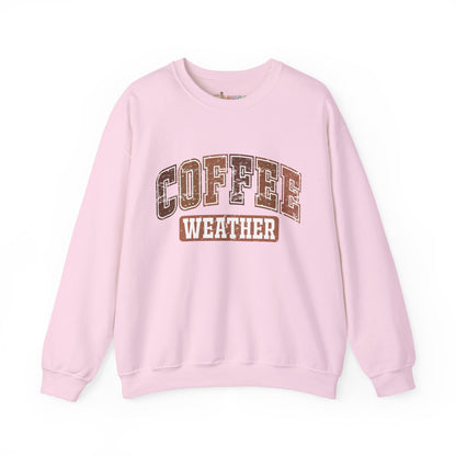 Kaffee-Wetter Unisex Rundhals-Sweatshirt