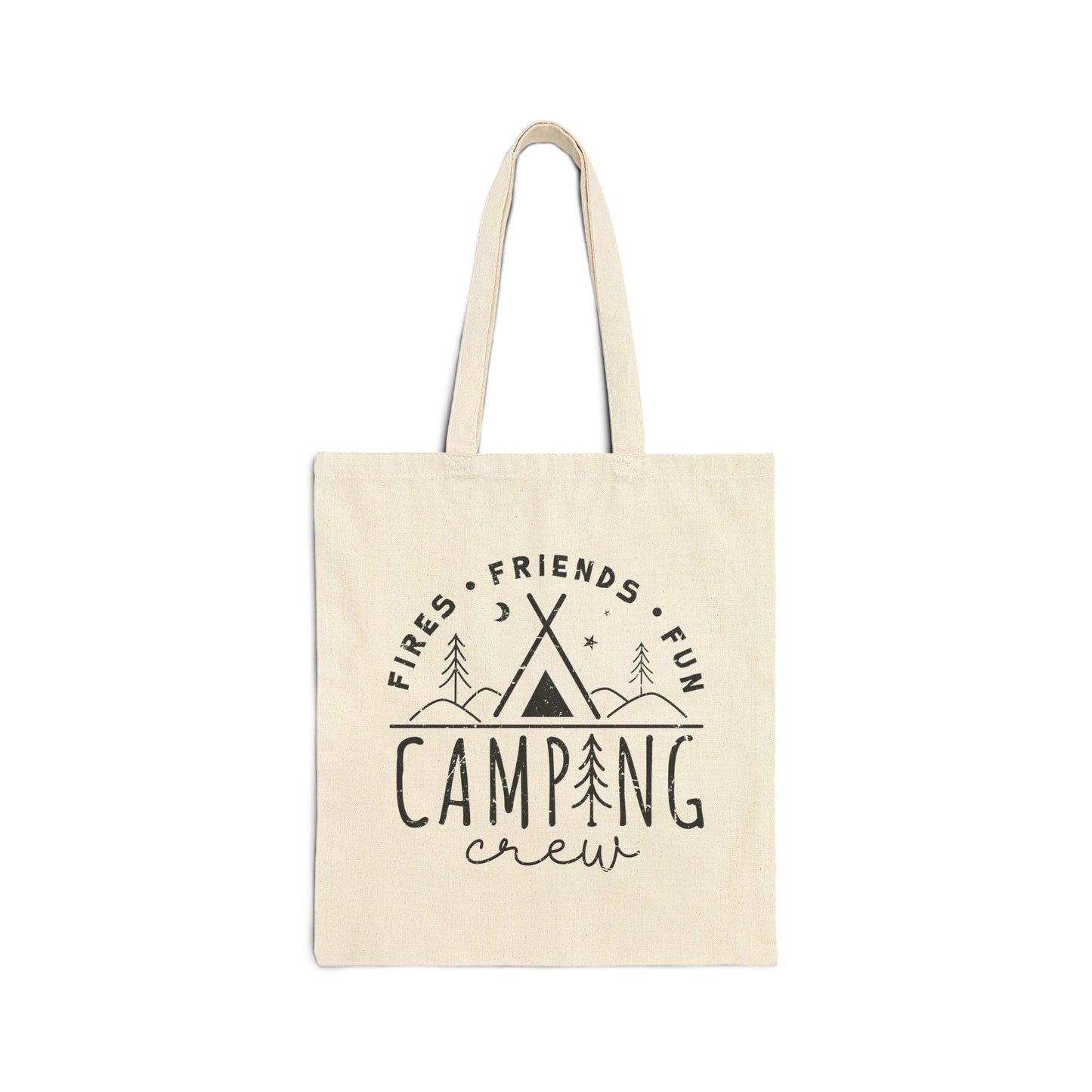 Camping-Crew – Segeltuch-Einkaufstasche